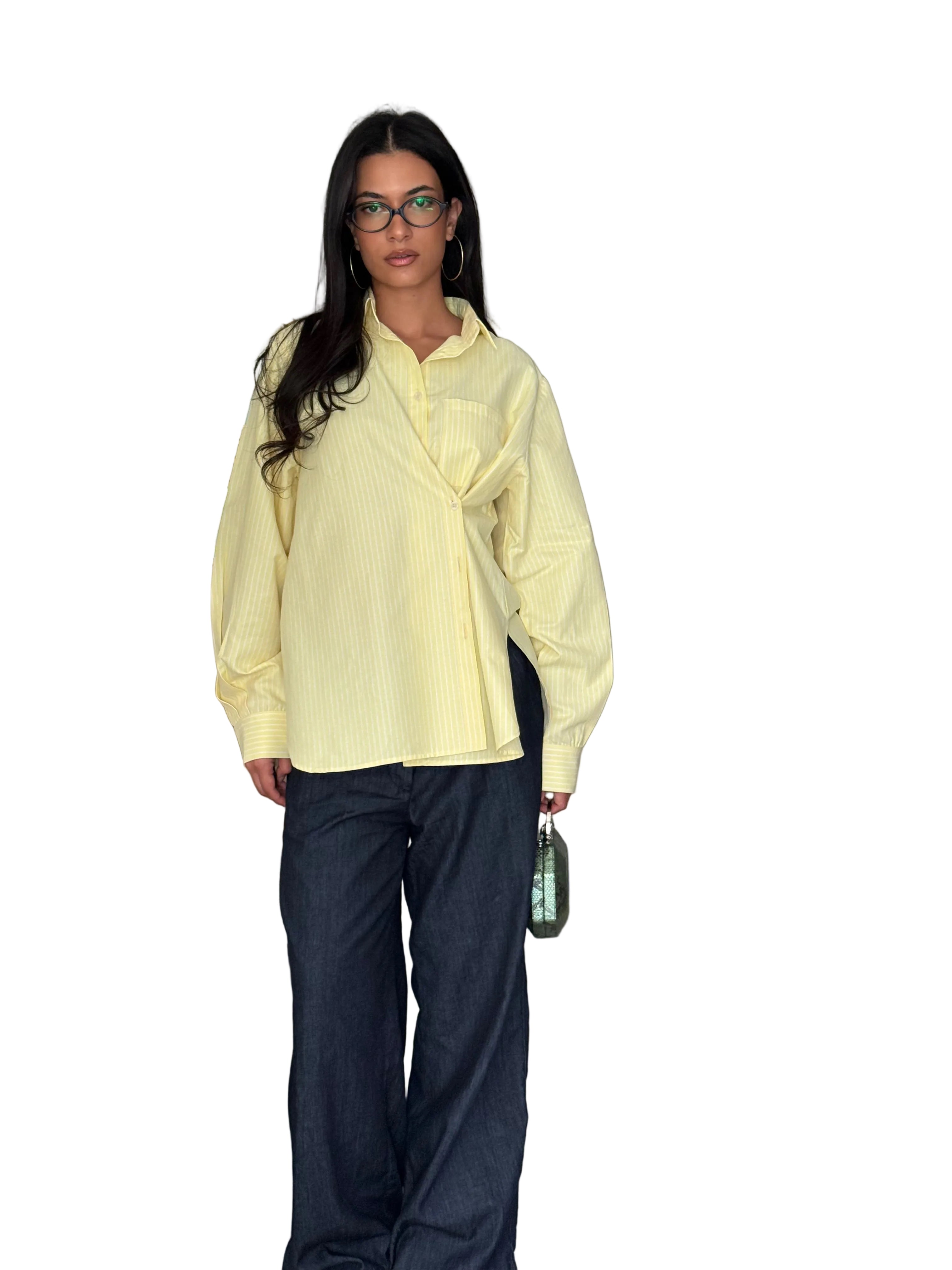 Striped yellow shirt