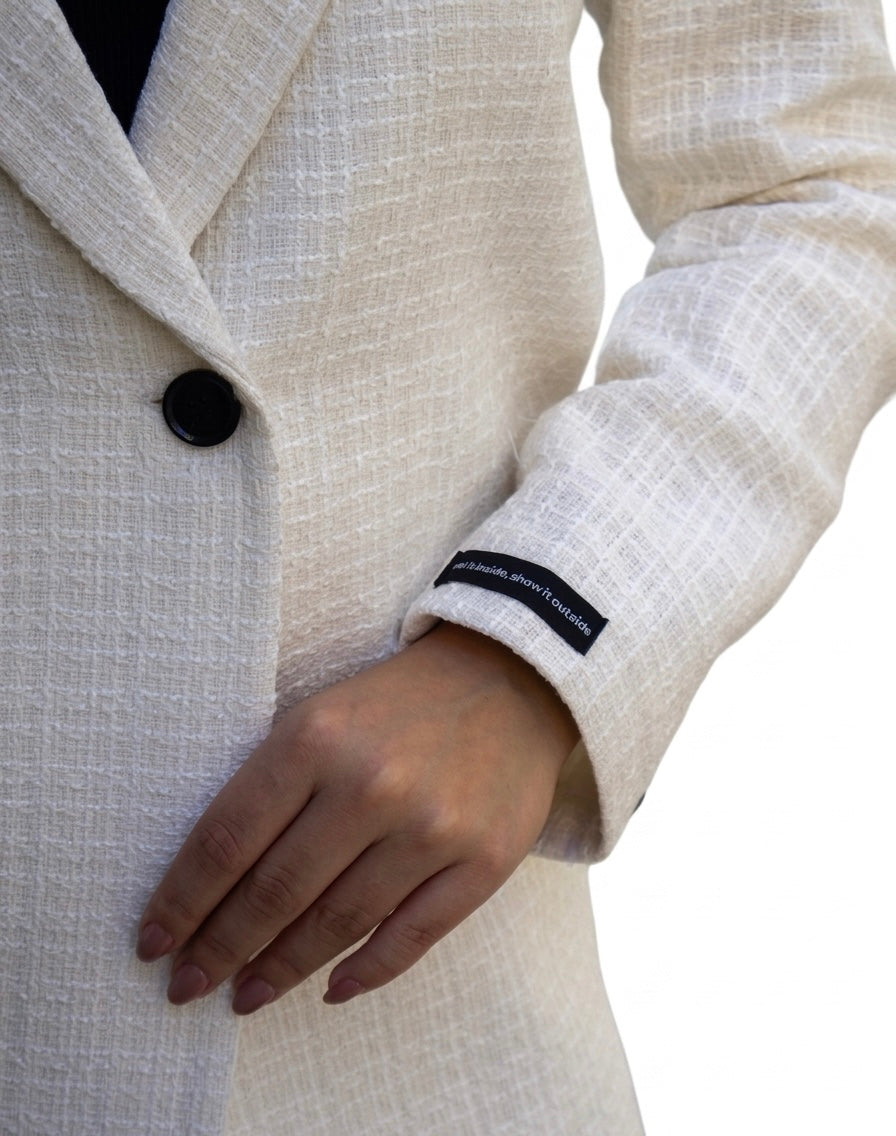 White Tweed Blazer
